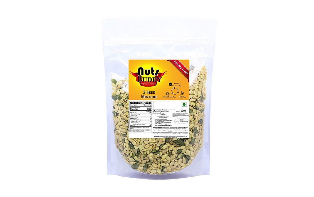 Nuts Buddy 3 Seed Mixture    Pack  600 grams